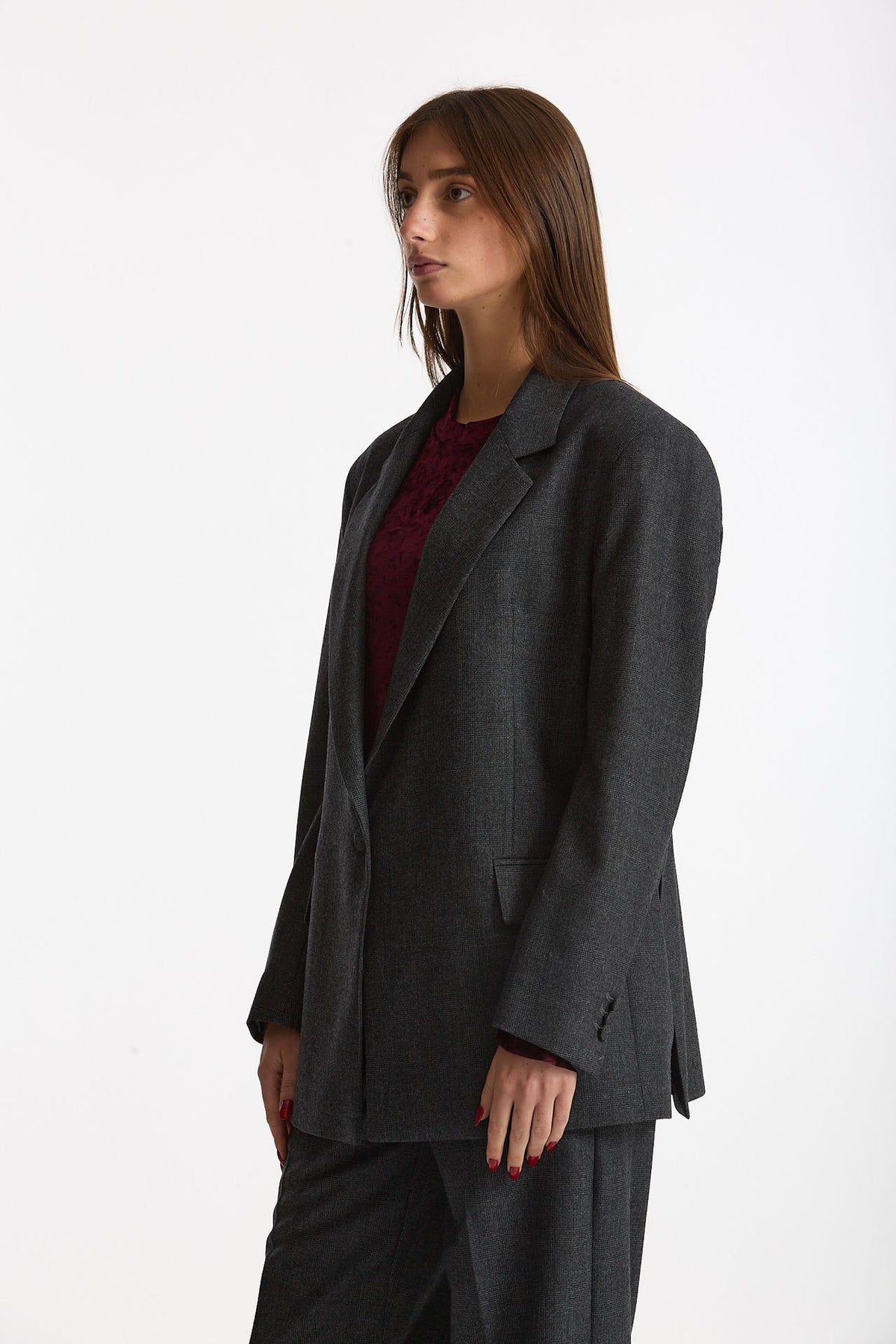 Giacca monopetto grigio donna Marsēm - 4