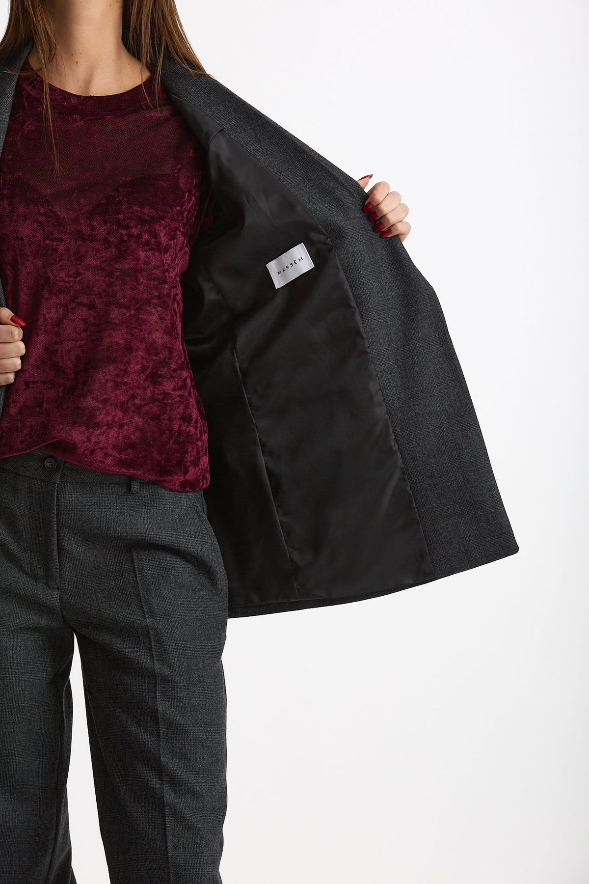 Giacca monopetto grigio donna Marsēm - 6