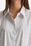 Camicia oversize bianco e nero donna Marsēm - 5