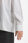 Camicia oversize bianco e nero donna Marsēm - 6