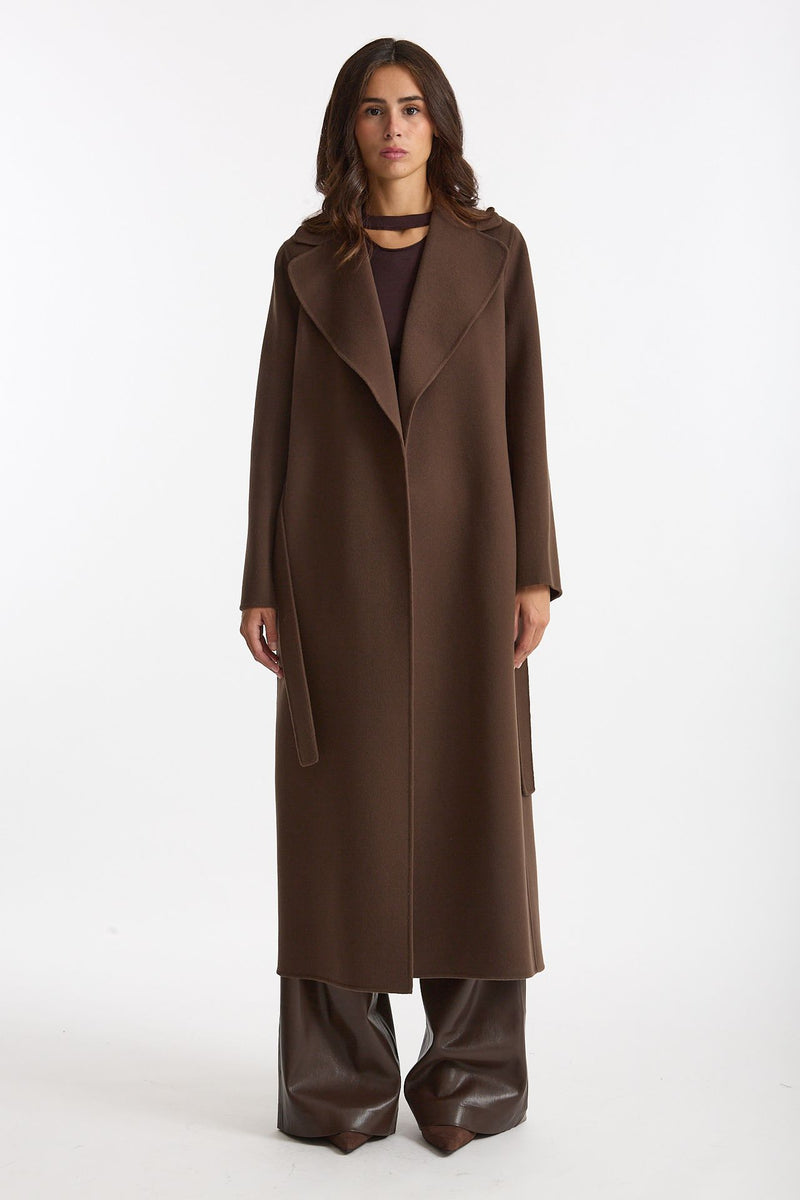 Cappotto POLDO lungo a vestaglia marrone donna Max mara s - 2