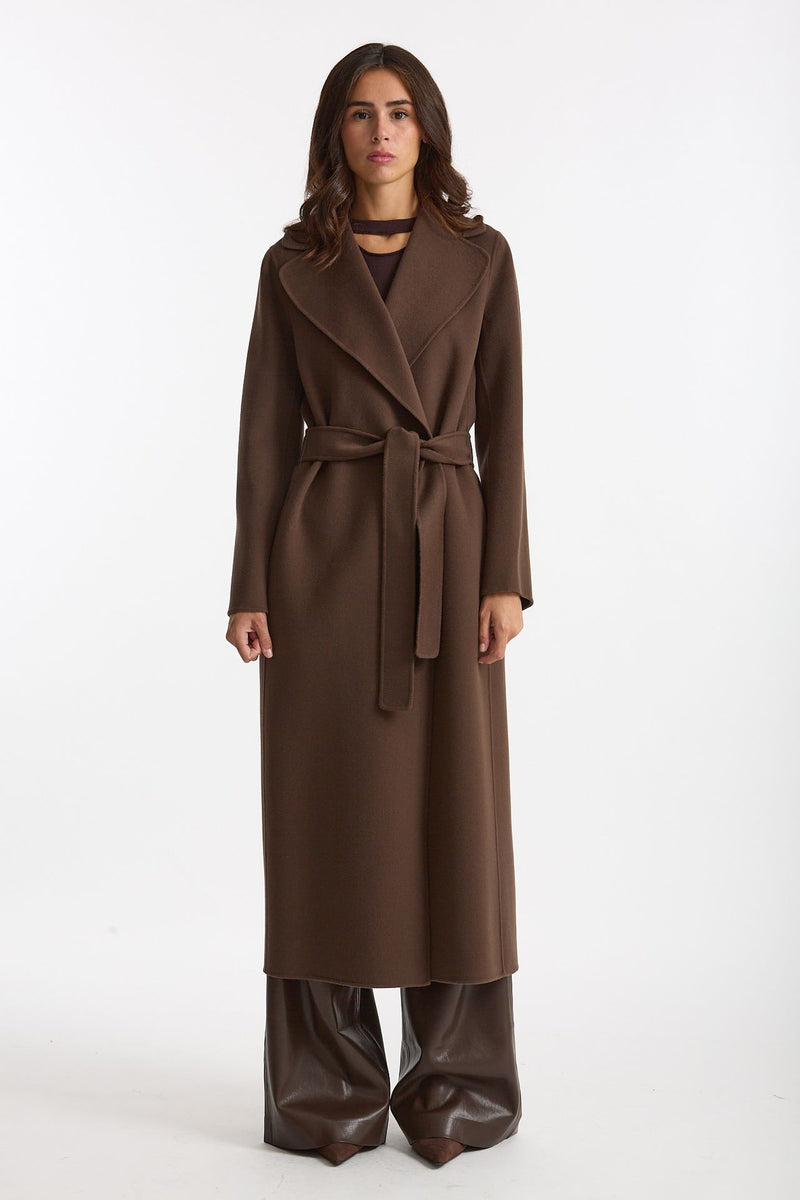 Cappotto POLDO lungo a vestaglia marrone donna Max mara s - 3