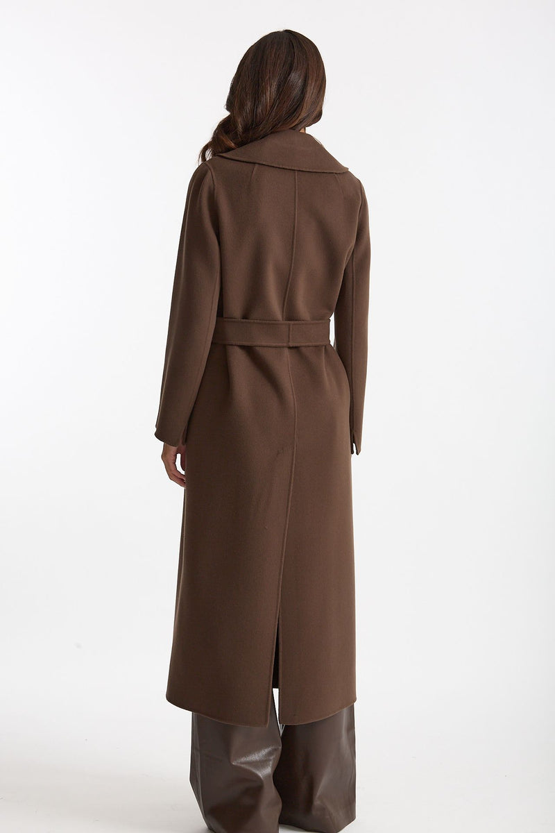 Cappotto POLDO lungo a vestaglia marrone donna Max mara s - 4
