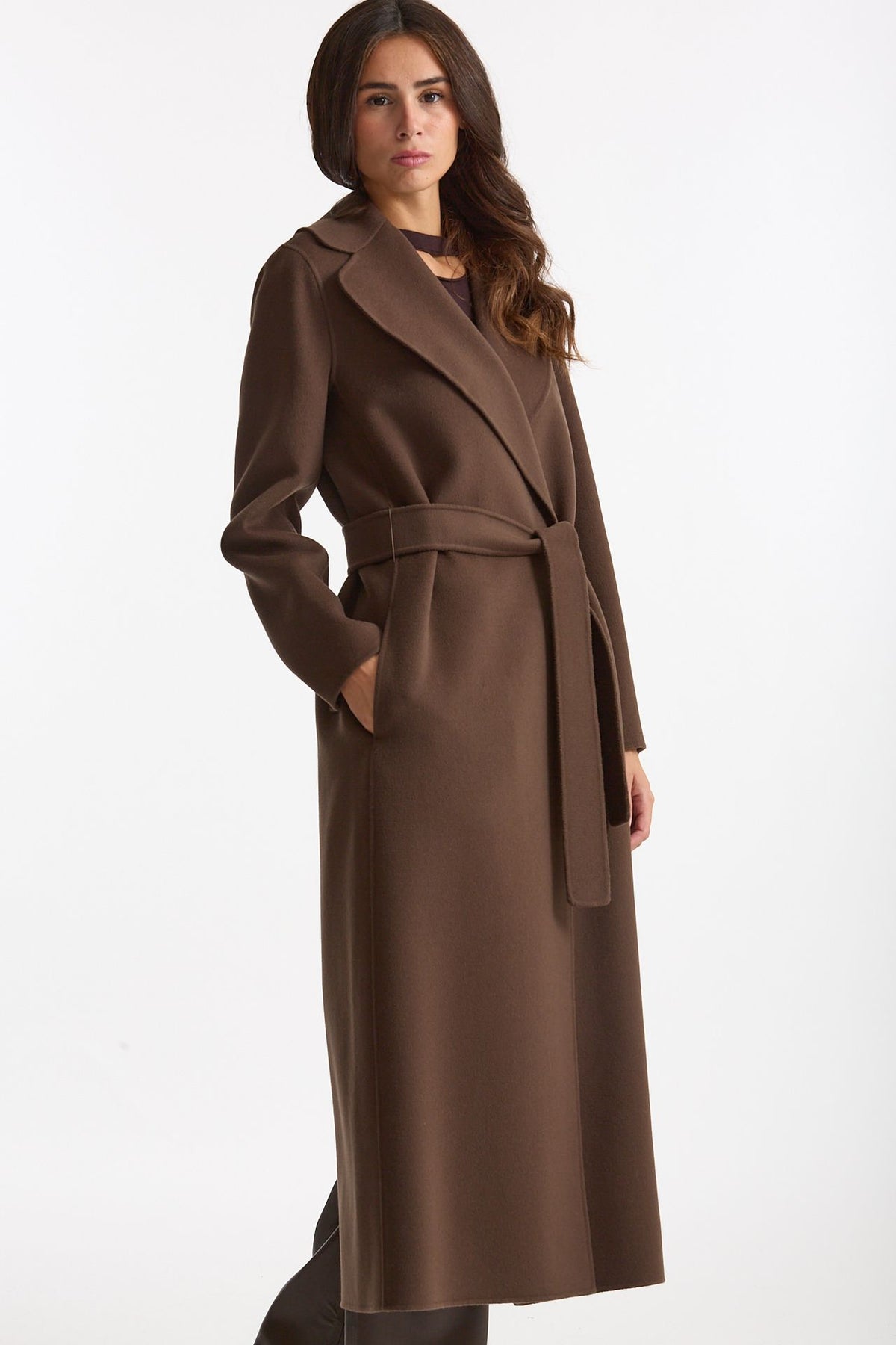 Cappotto POLDO lungo a vestaglia marrone donna Max mara s - 5