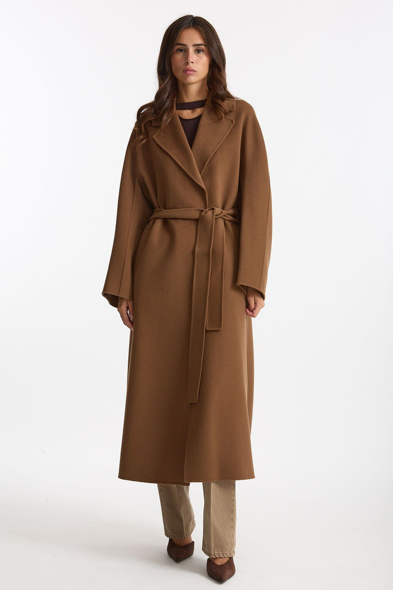 Cappotto PENELOPE lungo a vestaglia in lana cammello donna Max mara s - 4