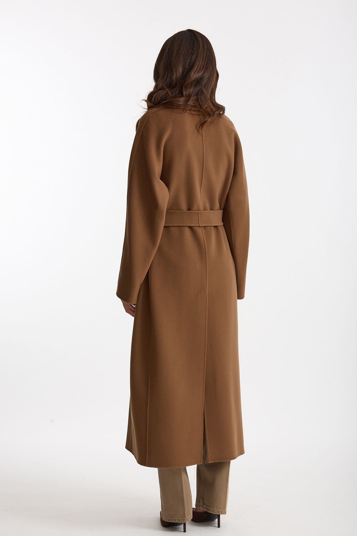 Cappotto PENELOPE lungo a vestaglia in lana cammello donna Max mara s - 6