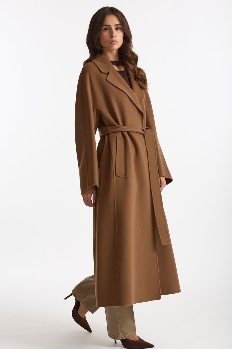 Cappotto PENELOPE lungo a vestaglia in lana cammello donna Max mara s - 1