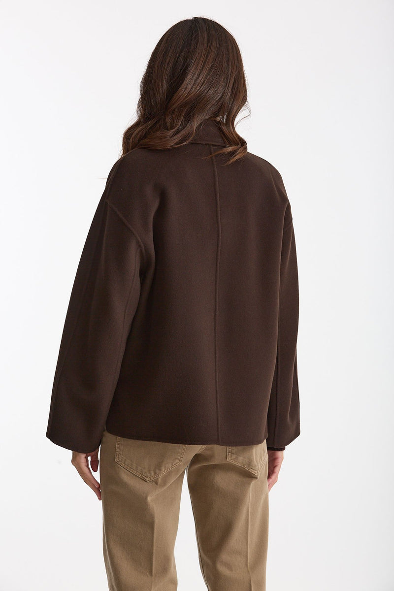 Giacca CLOE in drap di pura lana testa moro donna Max mara s - 4