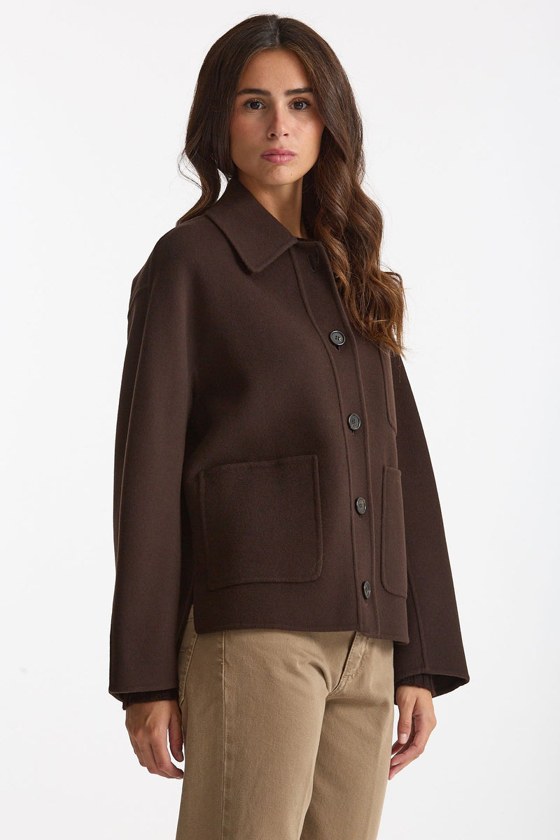 Giacca CLOE in drap di pura lana testa moro donna Max mara s - 1