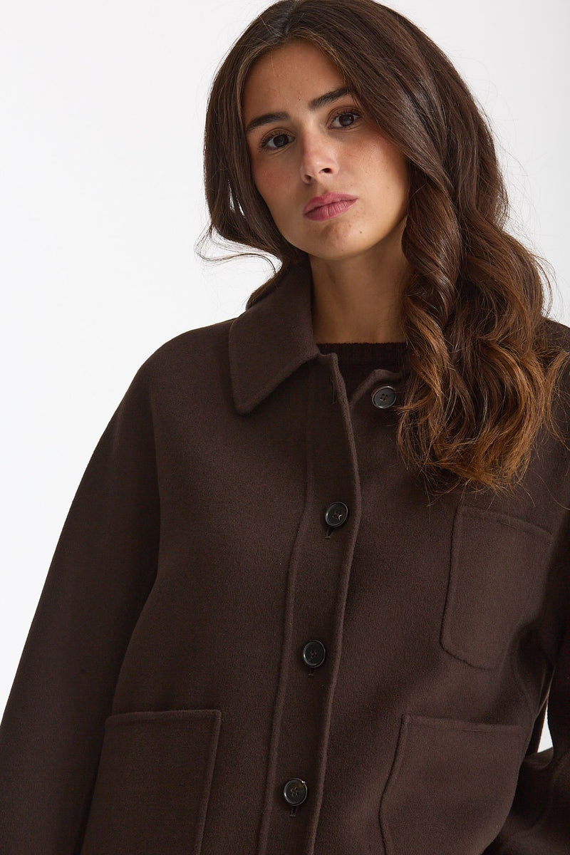 Giacca CLOE in drap di pura lana testa moro donna Max mara s - 5