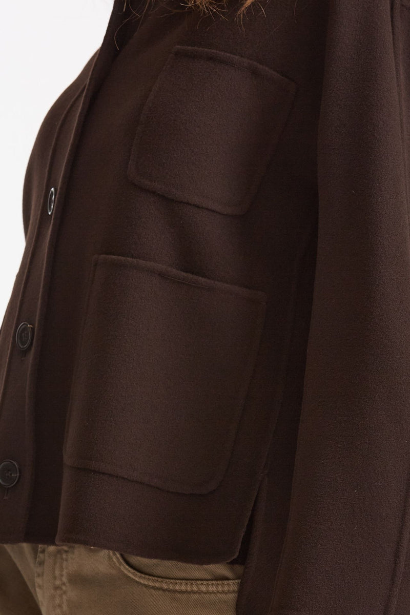 Giacca CLOE in drap di pura lana testa moro donna Max mara s - 6