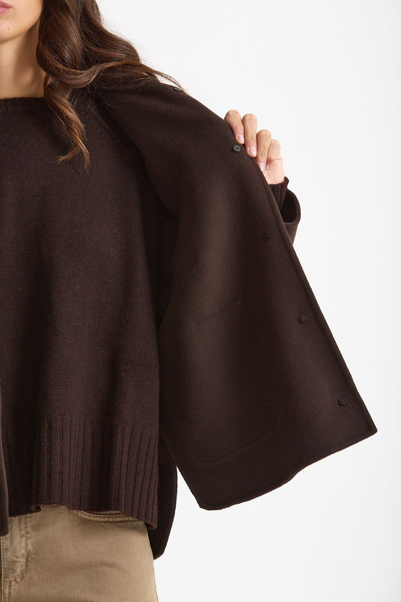 Giacca CLOE in drap di pura lana testa moro donna Max mara s - 7