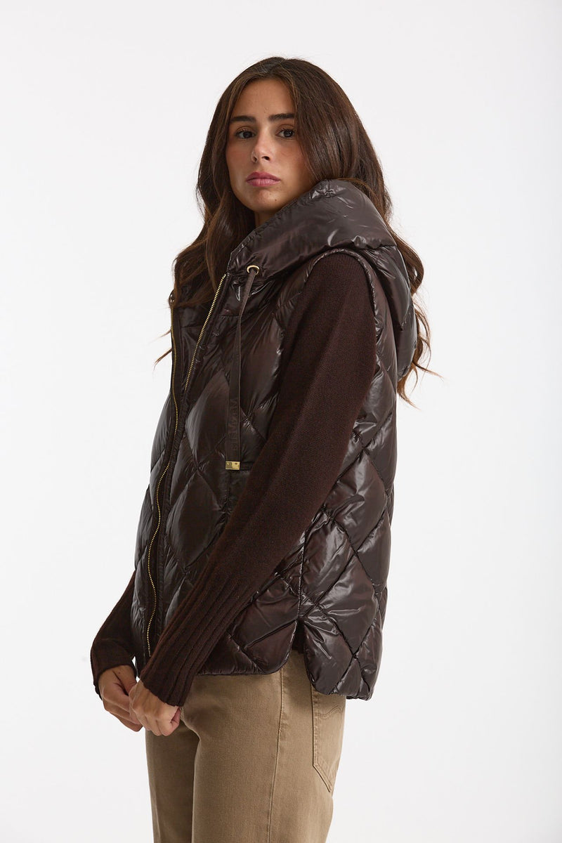 Gilet imbottito TROPICO marrone donna Max mara s - 2