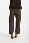Pantalone regular in eco pelle SOSPIRO marrone donna Max mara s - 1