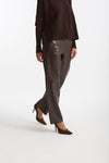 Pantalone regular in eco pelle SOSPIRO marrone donna Max mara s - 2