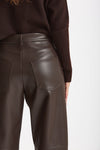Pantalone regular in eco pelle SOSPIRO marrone donna Max mara s - 5