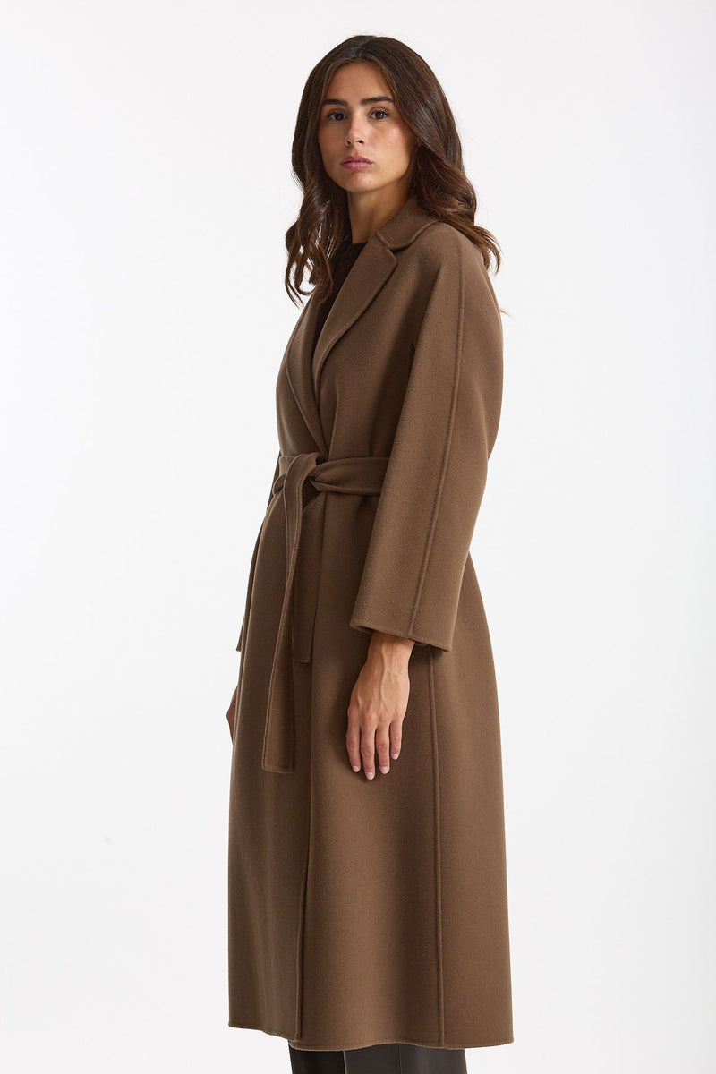 Cappotto ESTURIA midi a vestaglia fango donna Max mara s - 2