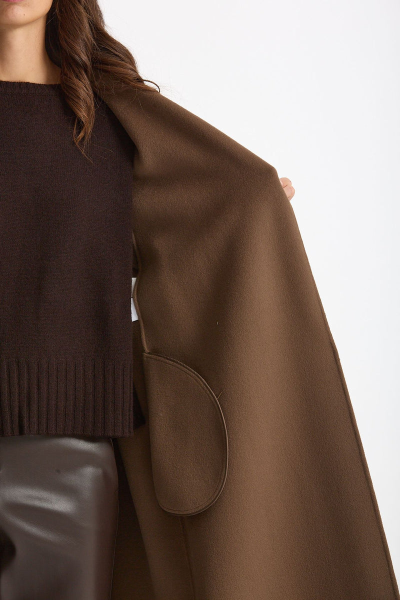 Cappotto ESTURIA midi a vestaglia fango donna Max mara s - 8