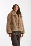 Eco pelliccia MALCE beige donna Max mara s - 4