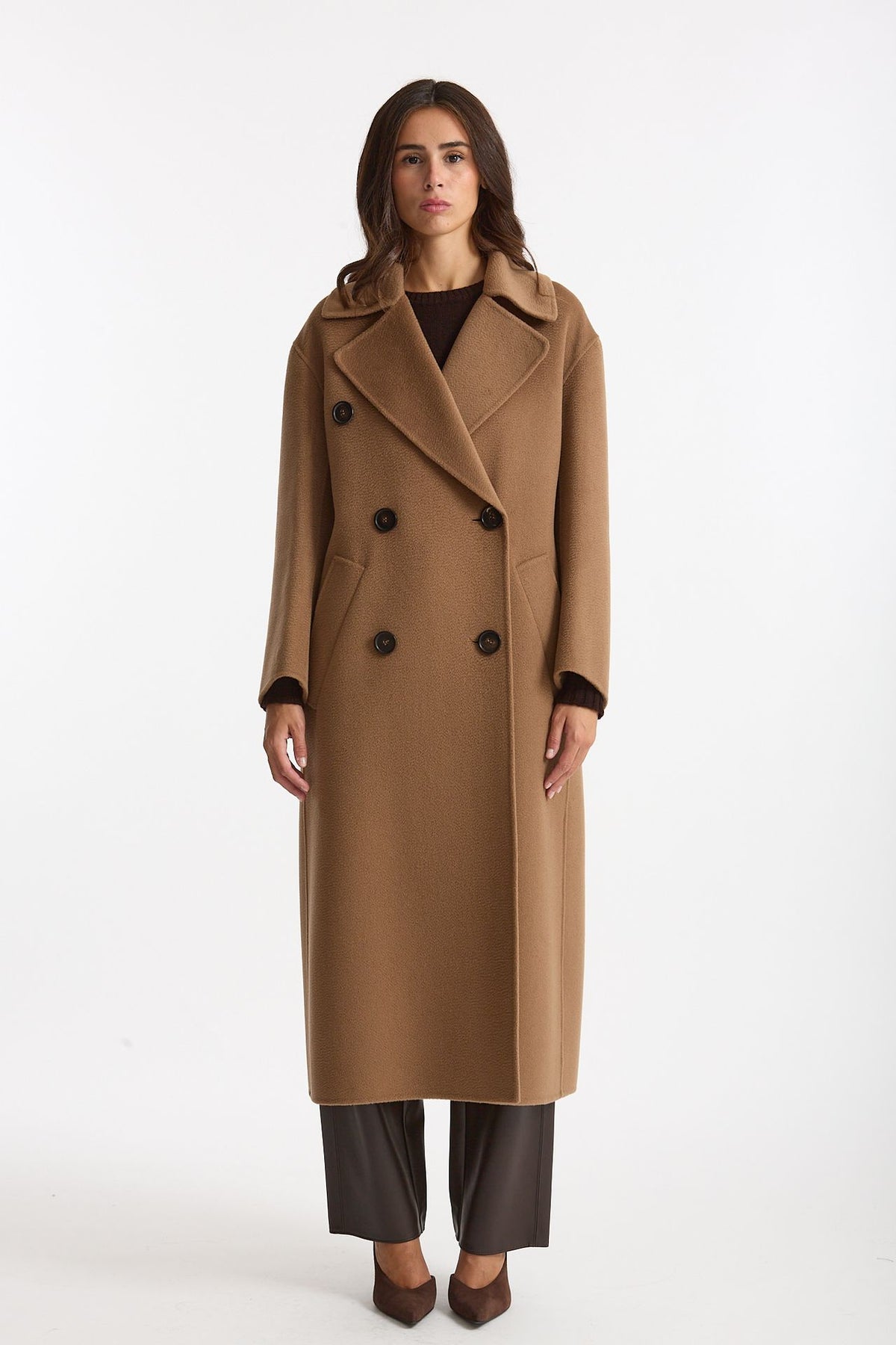 Cappotto DALILA lungo in lana e cachemire cammello donna Max mara s - 1