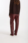Pantalone regular in eco pelle SOSPIRO bordeaux donna Max mara s - 3