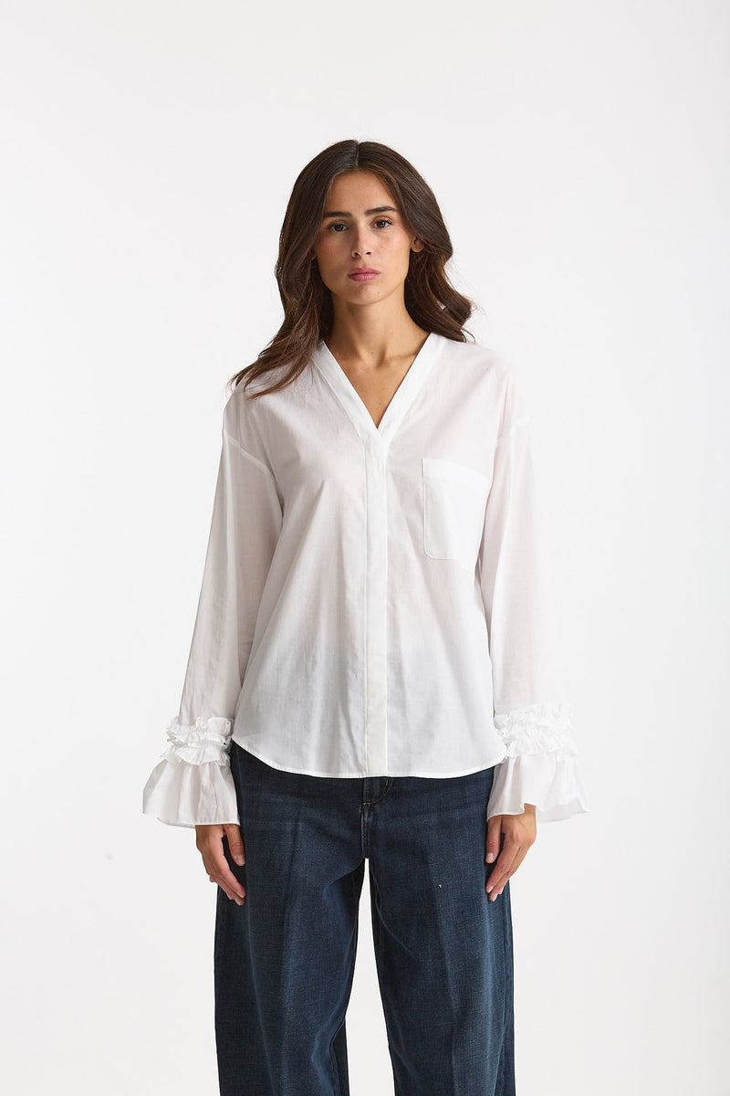 Camicia ASTRO in mussola di cotone bianco donna Max mara s - 1