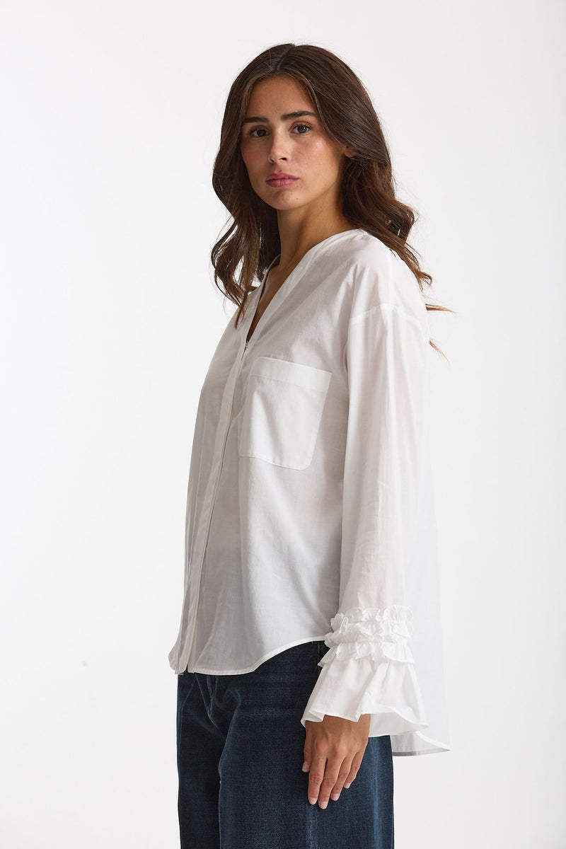 Camicia ASTRO in mussola di cotone bianco donna Max mara s - 2