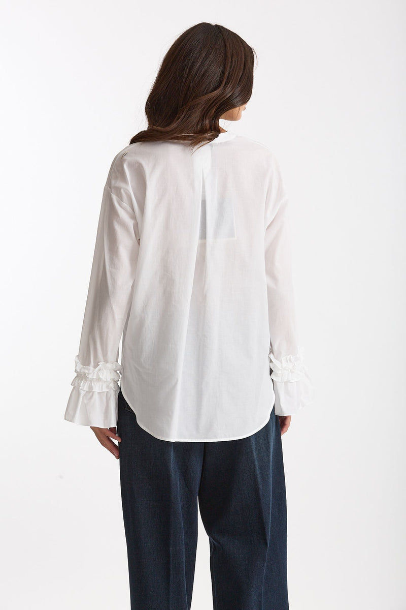 Camicia ASTRO in mussola di cotone bianco donna Max mara s - 3