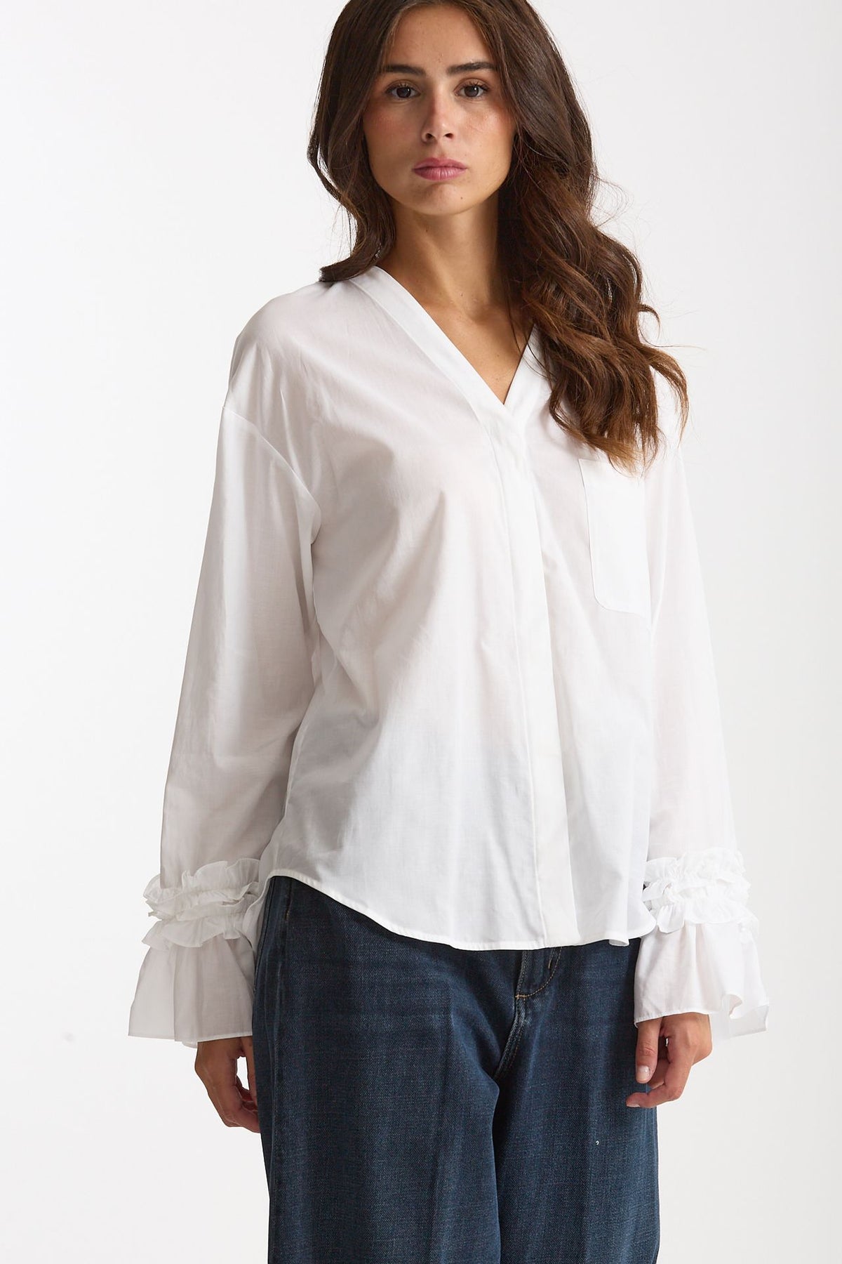 Camicia ASTRO in mussola di cotone bianco donna Max mara s - 4