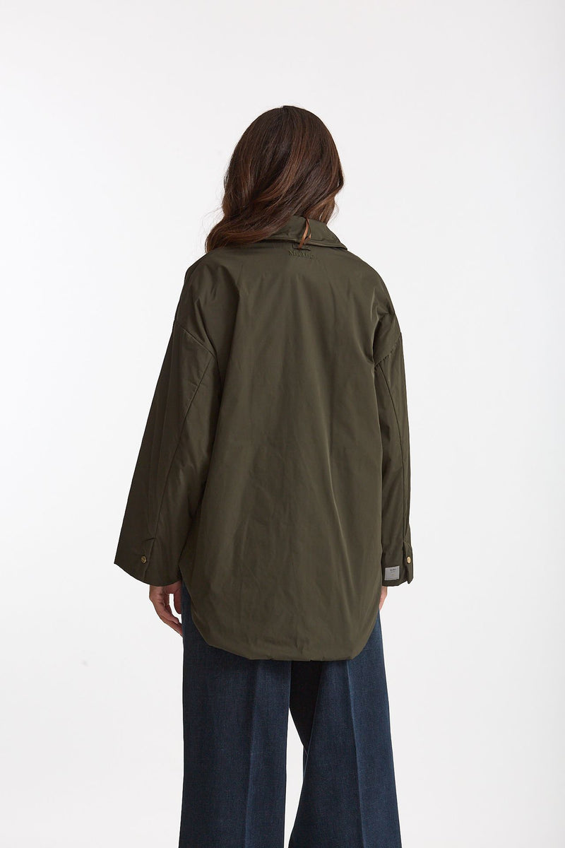 Giubbino CARLOTTA reversibile verde kaki donna Max mara s - 4