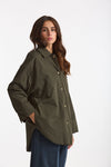 Giubbino CARLOTTA reversibile verde kaki donna Max mara s - 1