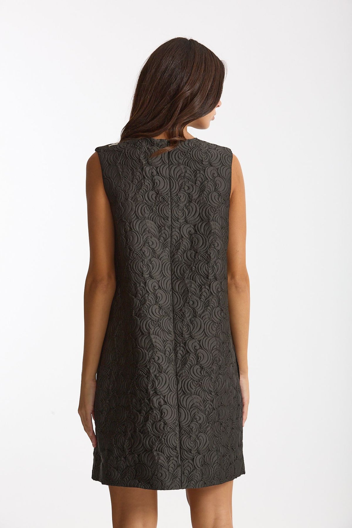 Abito jacquard VICOLO in misto cotone verde scuro donna Max mara s - 3