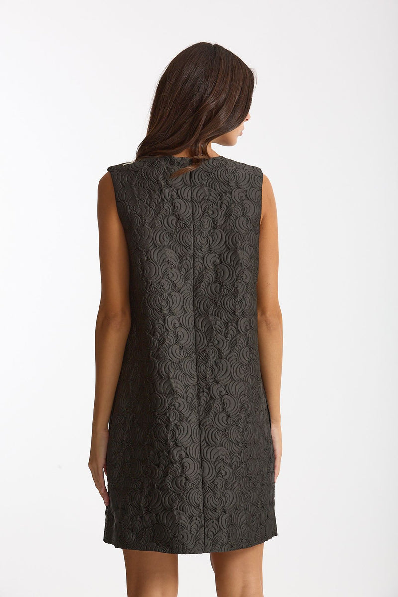 Abito jacquard VICOLO in misto cotone verde scuro donna Max mara s - 3