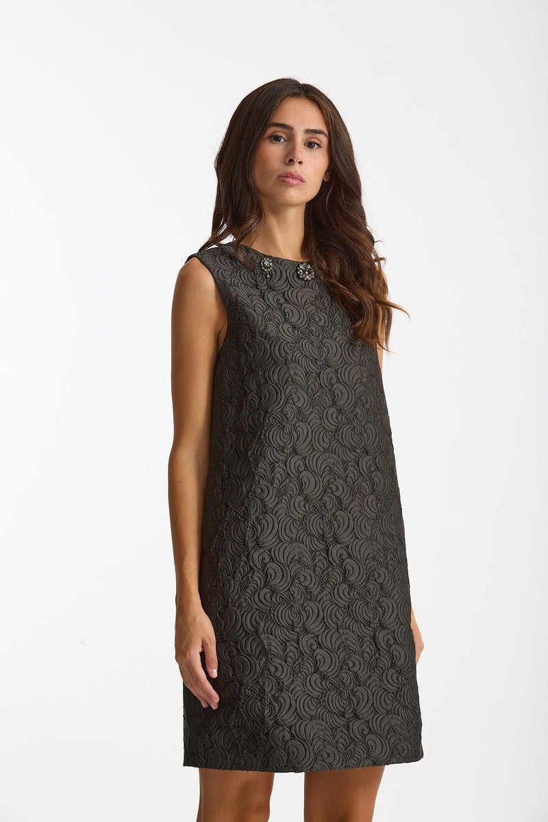Abito jacquard VICOLO in misto cotone verde scuro donna Max mara s - 4