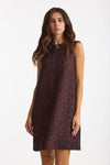 Abito jacquard VICOLO in misto cotone bordeaux donna Max mara s - 1