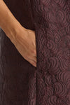 Abito jacquard VICOLO in misto cotone bordeaux donna Max mara s - 5