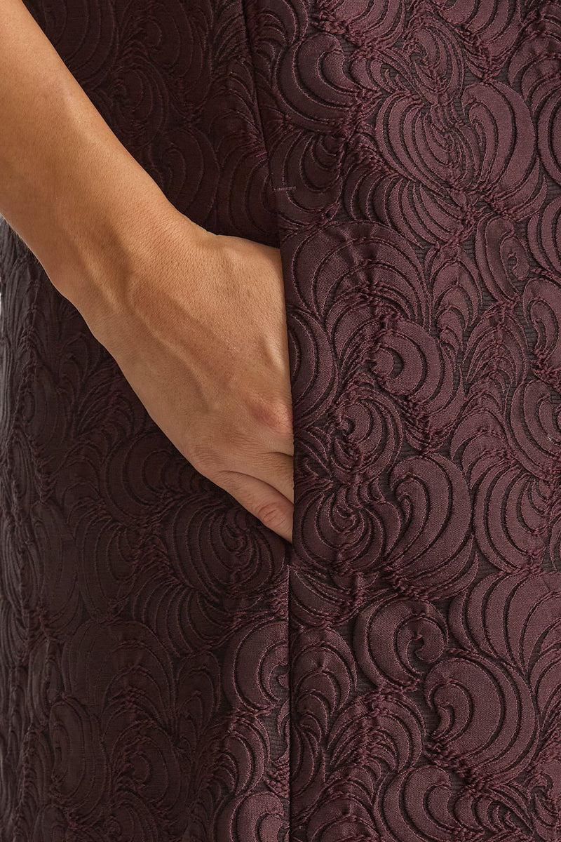 Abito jacquard VICOLO in misto cotone bordeaux donna Max mara s - 5