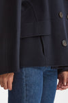 Caban ADELE in drap di lana blu donna Max mara s - 6