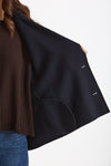 Caban ADELE in drap di lana blu donna Max mara s - 7