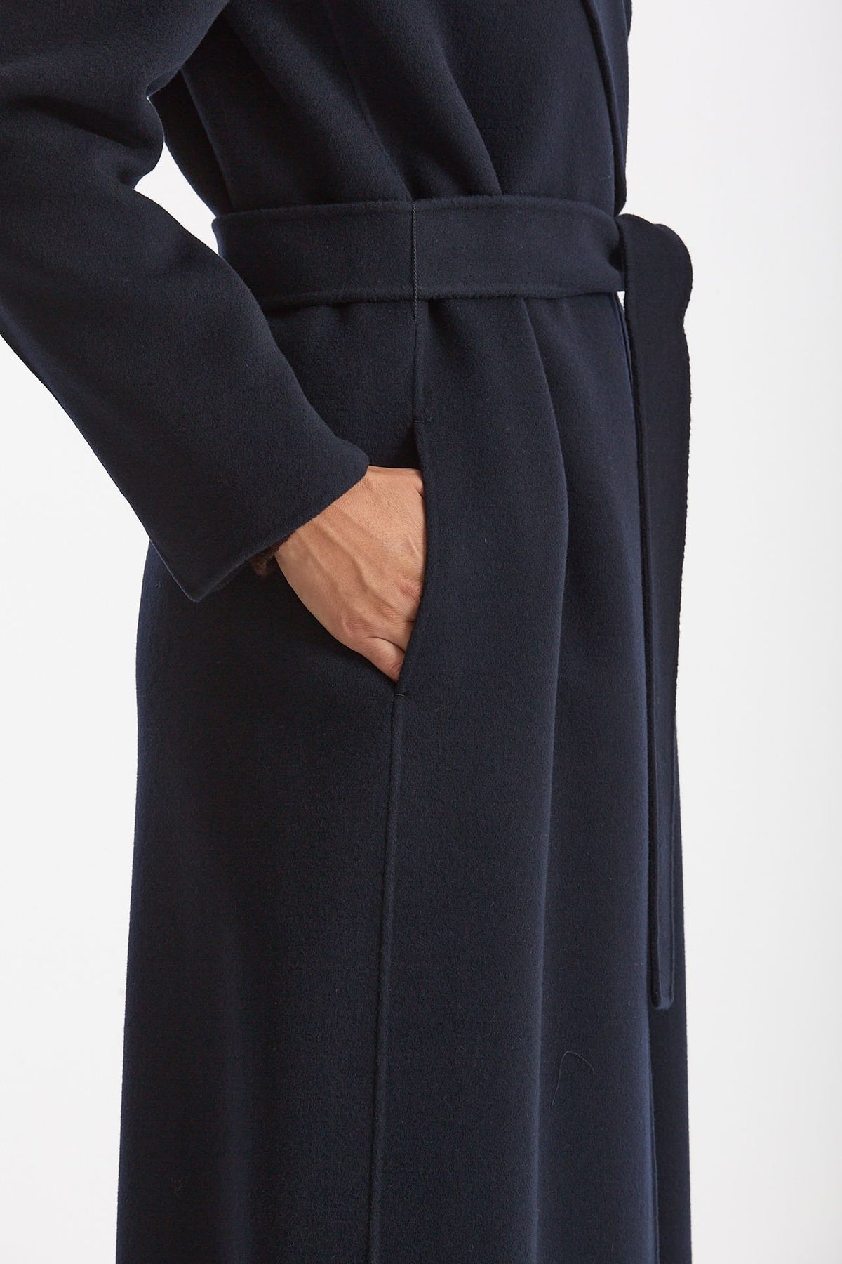Cappotto POLDO lungo a vestaglia blu donna Max mara s - 6