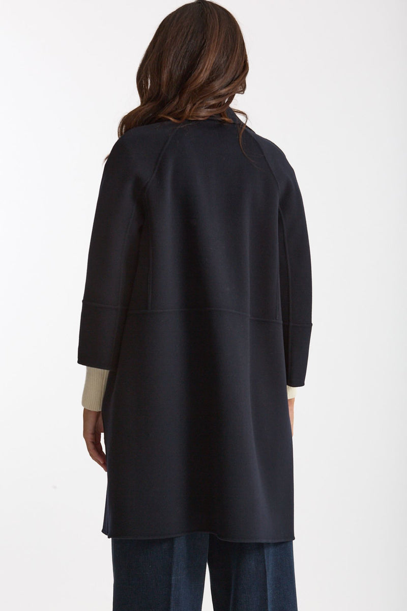 Cappotto midi ARONA in drap di lana blu donna Max mara s - 4