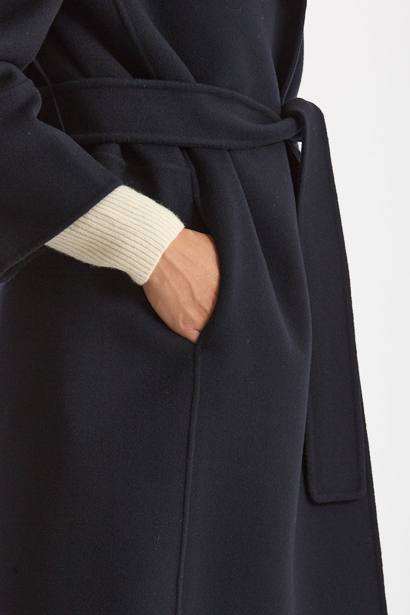 Cappotto midi ARONA in drap di lana blu donna Max mara s - 5