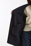 Cappotto midi ARONA in drap di lana blu donna Max mara s - 7
