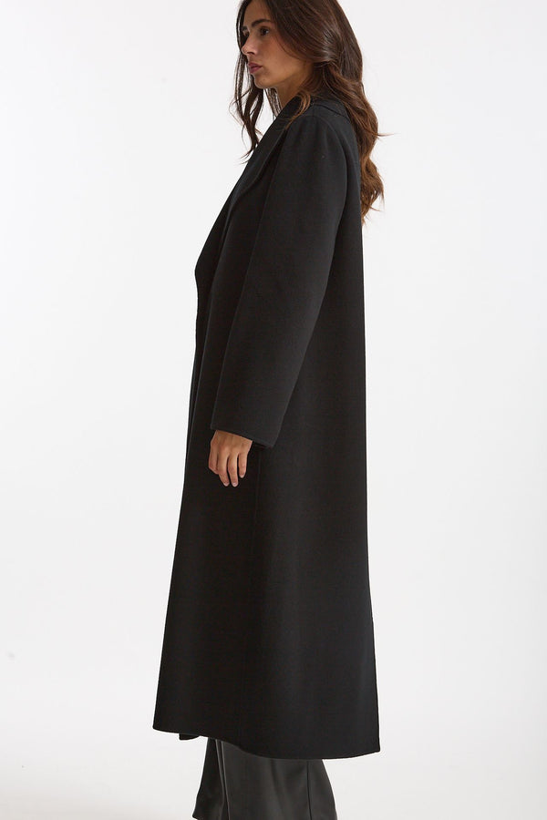 Cappotto lungo a vestaglia PAOLA nero donna Max mara s