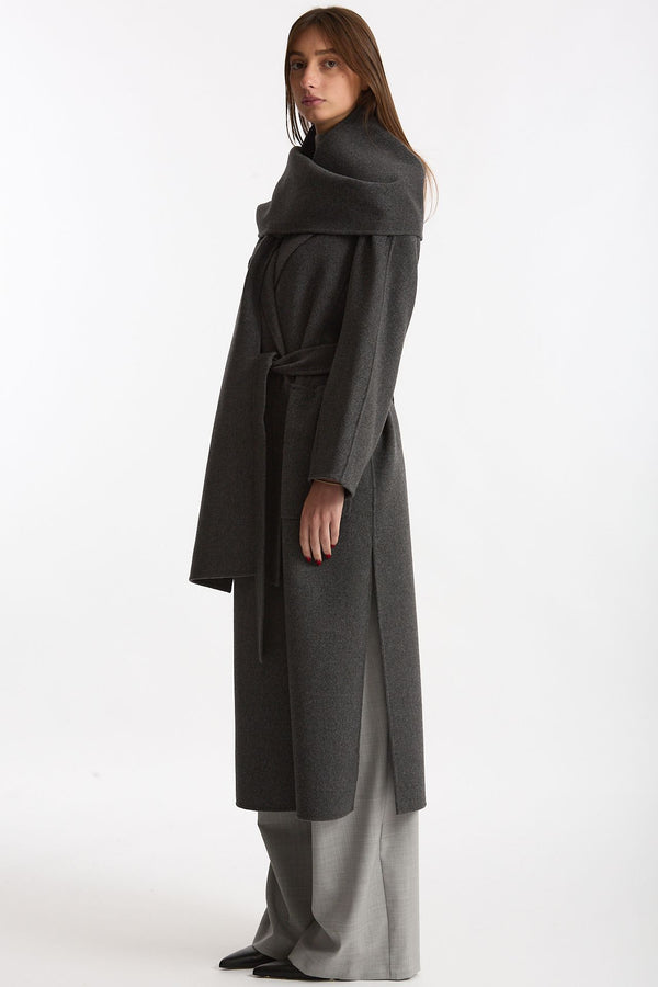 Cappotto a vestaglia PEONIE Sciarpa abbinata donna Max mara s