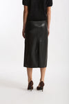 Gonna midi ecopelle CRISMA nero donna Max mara s - 2