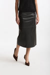 Gonna midi ecopelle CRISMA nero donna Max mara s - 3
