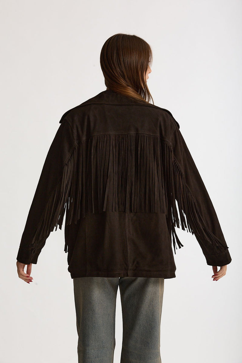 Blazer in suede testa moro donna Mono - 4