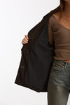 Blazer in suede testa moro donna Mono - 6