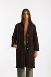 Soprabito in suede testa moro donna Mono - 2